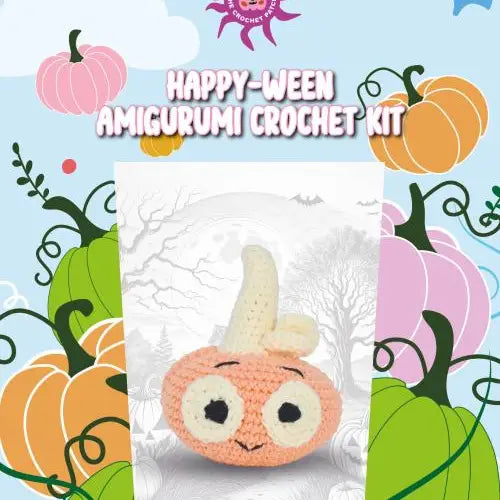 Knitty Critters - Happy-Ween Crochet Kit - Pumpkin