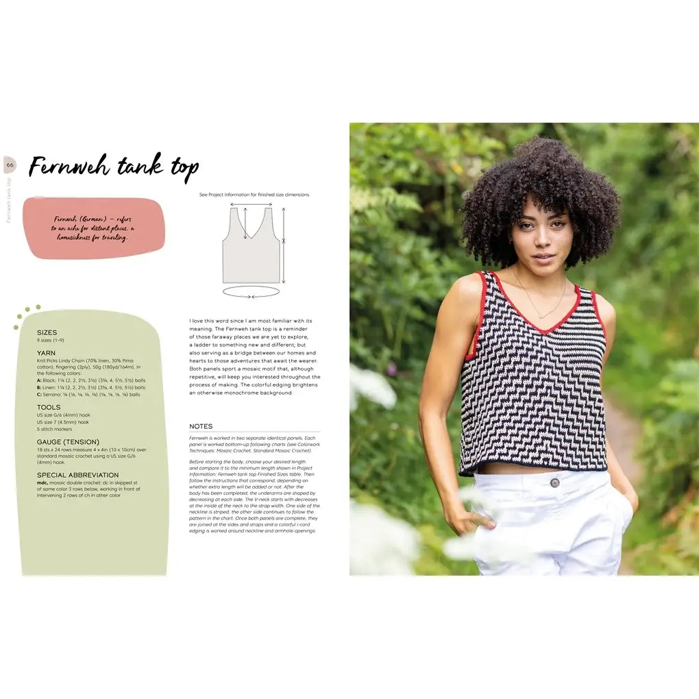 Colorful Crochet Knitwear: Crochet Sweaters and More with Mosaic, Intarsia and Tapestry Crochet Patterns