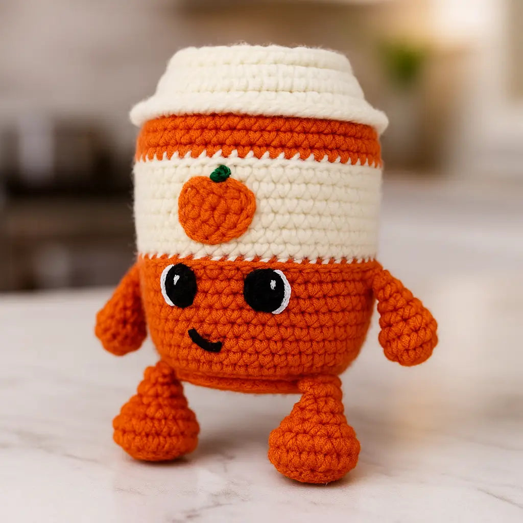Stitch & Sip Crochet Kit - Pumpkin Spice Latte