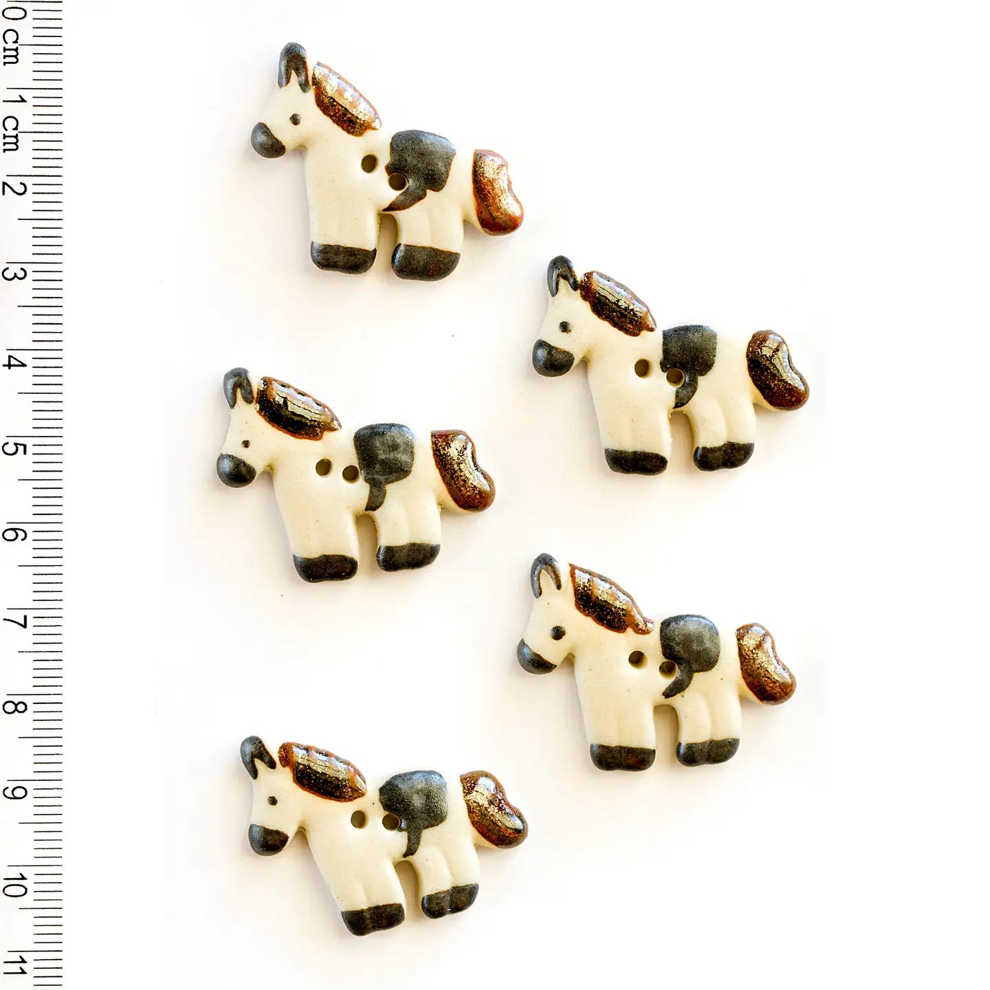White Horse Handmade Sewing Buttons