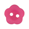 Dark Pink Flower Button, 13mm