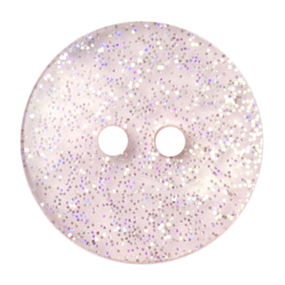 Light Pink Glitter Button 18mm