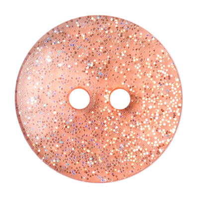 Light Golden Glitter Button 18mm
