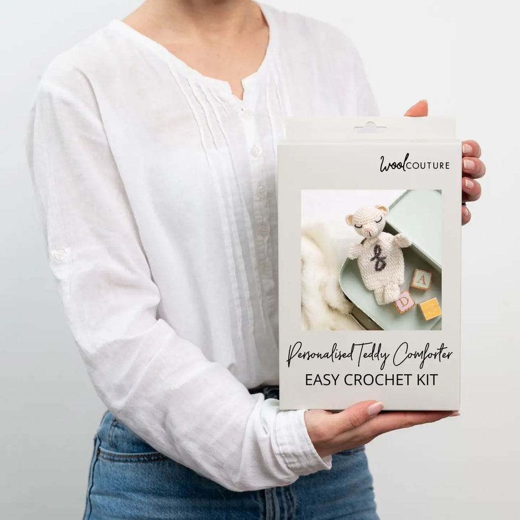 Personalised Teddy Comforter Easy Crochet Kit