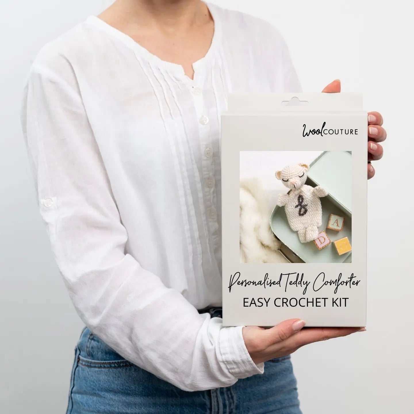 Personalised Teddy Comforter Easy Crochet Kit