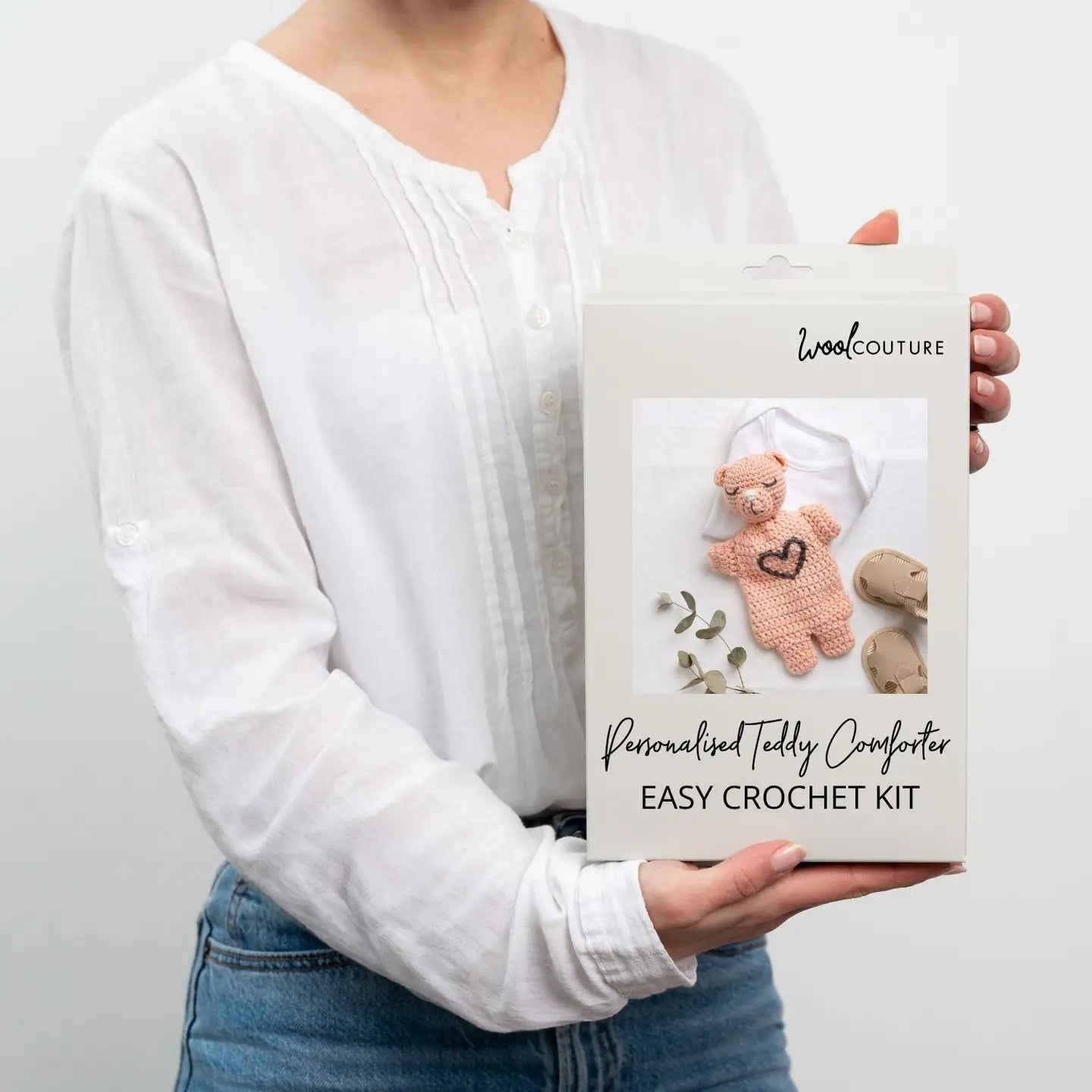 Personalised Teddy Comforter Easy Crochet Kit