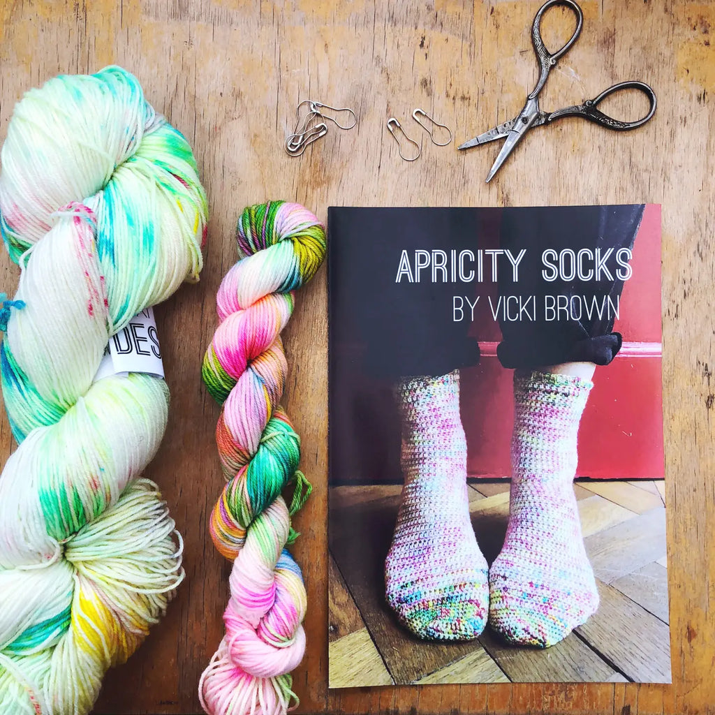 Apricity Socks - Crochet Pattern