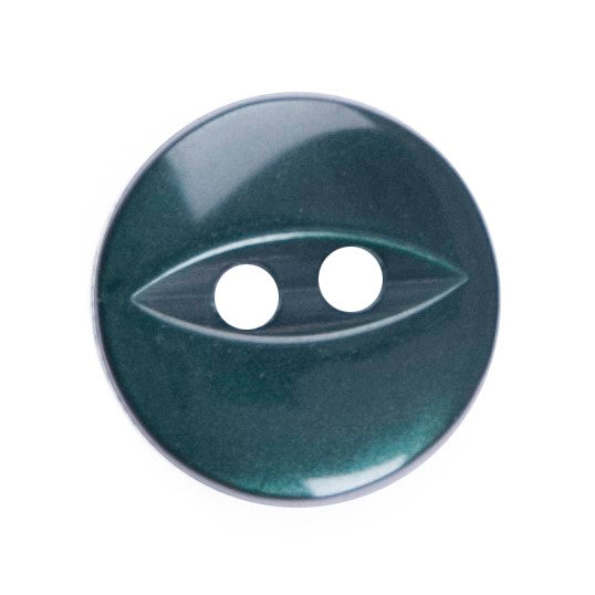 Fisheye Buttons, Dark Green, 11mm