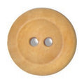 Olive Wood Natural Button, 15mm