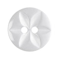 Polystar Button, White, 14mm