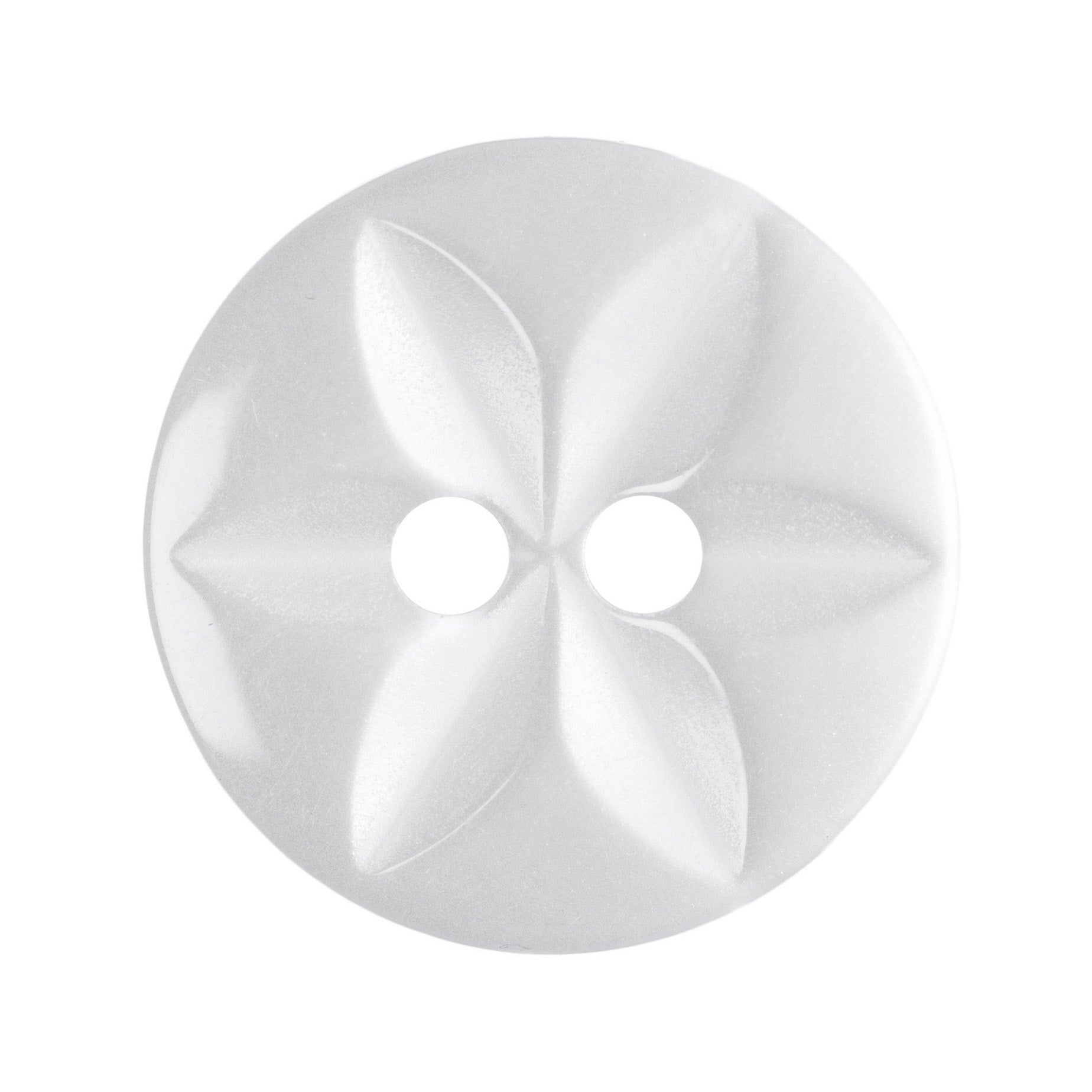 Polystar Button, White, 14mm