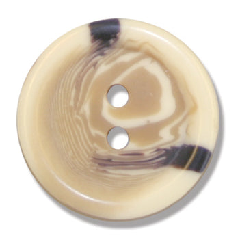 Aran 2-Hole Buttons: 25mm: Natural