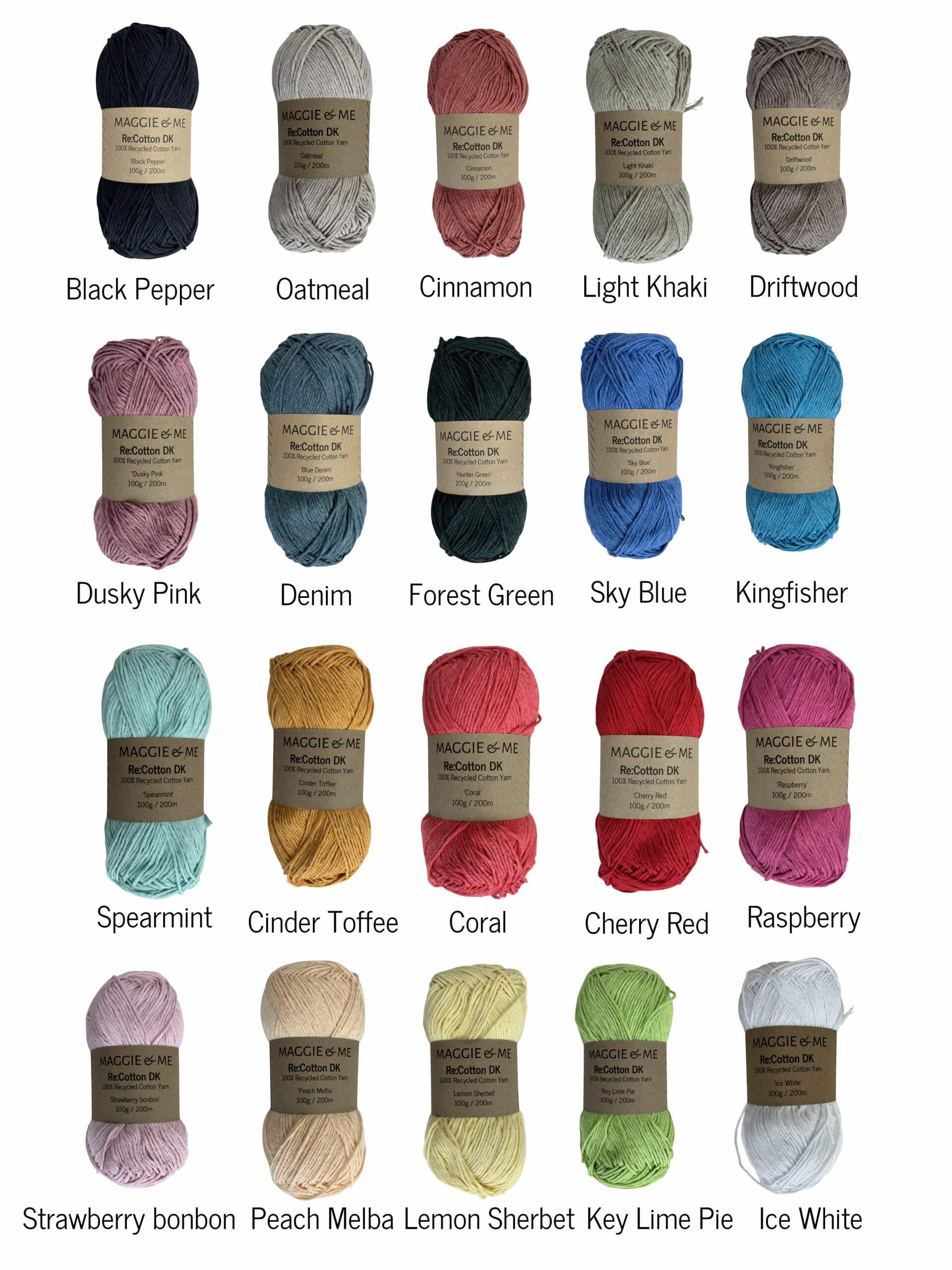 Maggie & Me Re:Cotton DK – 100% Recycled Cotton