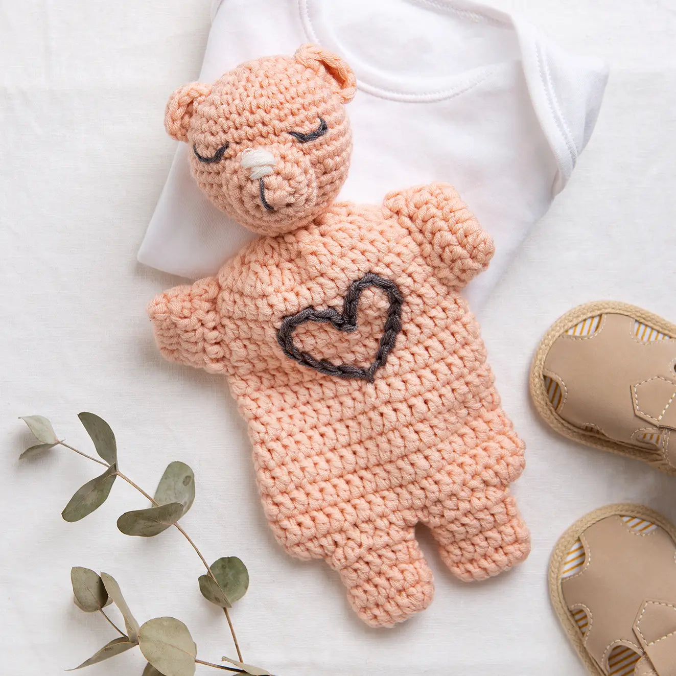 Personalised Teddy Comforter Easy Crochet Kit